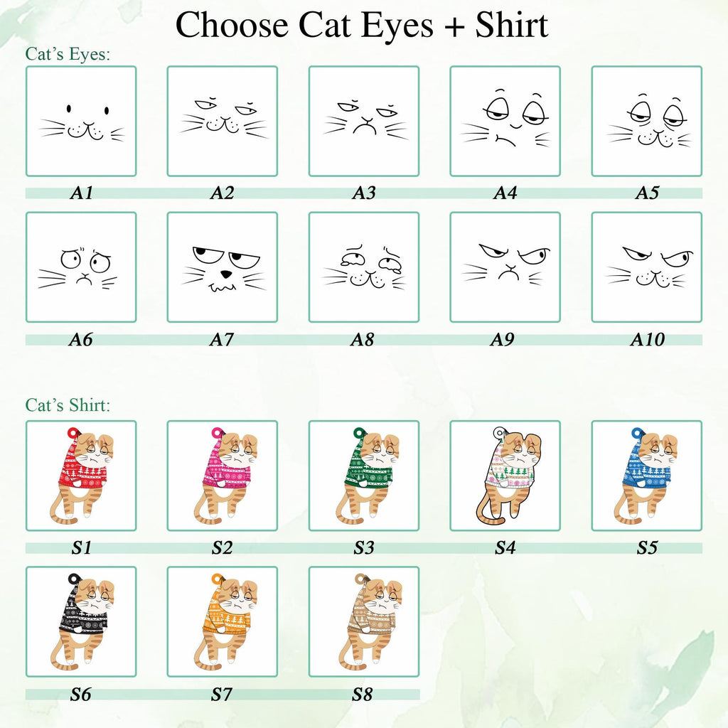 Custom Funny Cats Ornament, Personalized Cat Christmas Ornament, Christmas Tree Cat Ornament, Cat Owner Gift, Cat Mom Gifts, Xmas Gift