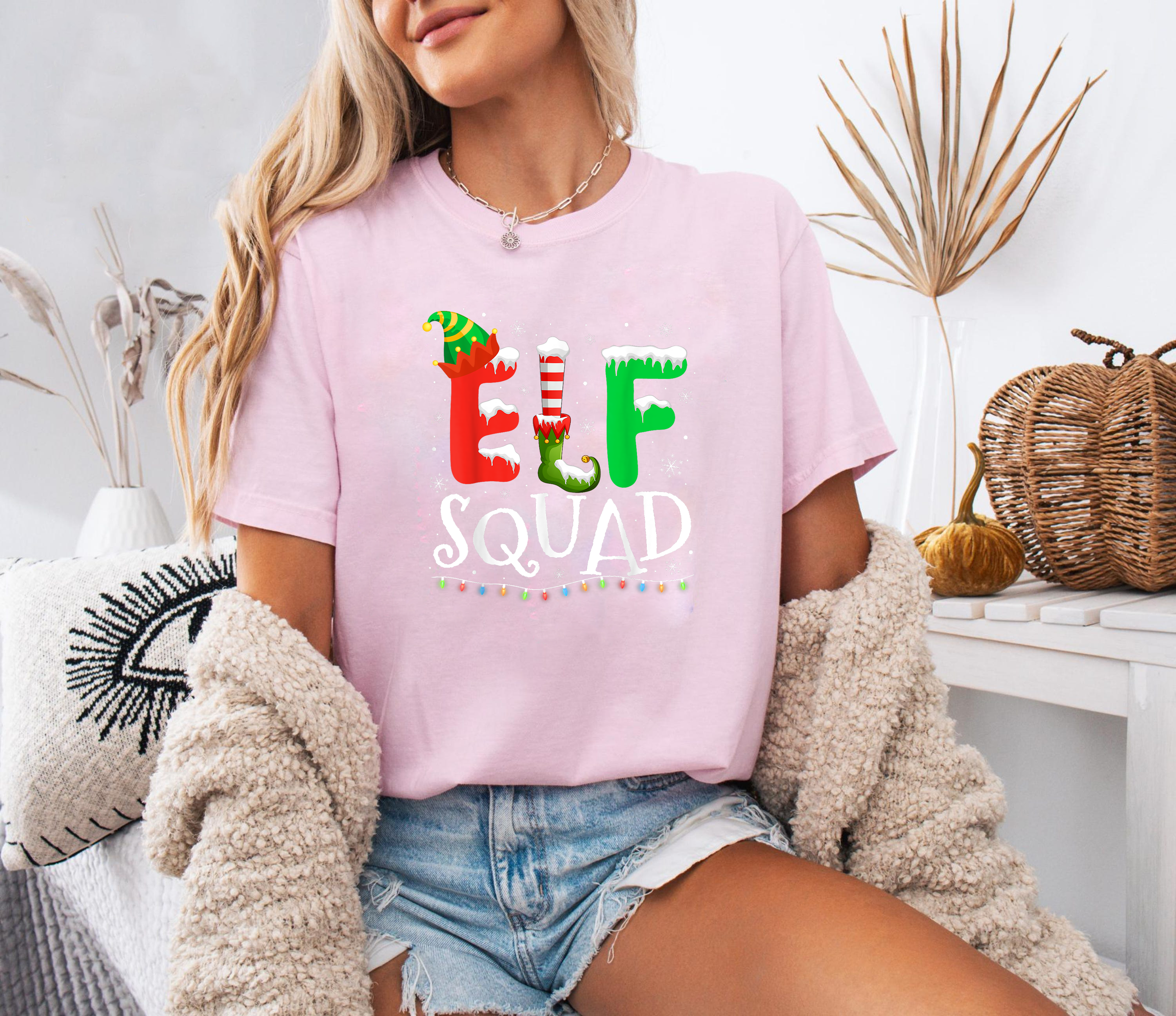 Elf Squad Christmas Shirt, Matching Family Holiday Tee, Cute Elf Costume Top, Festive Party Outfit, Santa Helper Christmas Gift