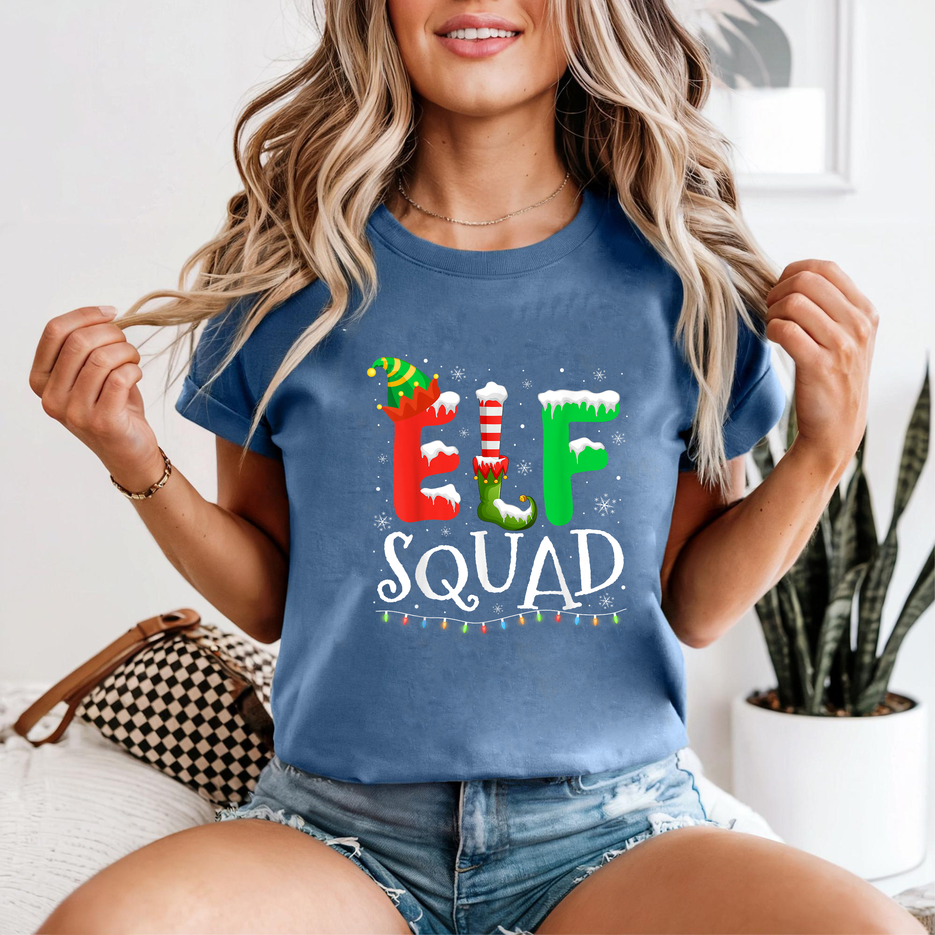 Elf Squad Christmas Shirt, Matching Family Holiday Tee, Cute Elf Costume Top, Festive Party Outfit, Santa Helper Christmas Gift