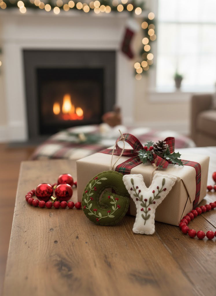 Personalized Alphabet Ornament, Family Ornament, Custom Name Keepsake, Handmade Ornament, Character Keepsake Gift