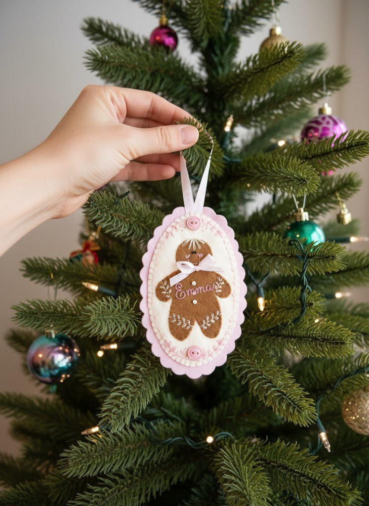 Personalized Baby Christmas Ornament, Newborn Ornament, Custom Name Keepsake, Handmade Ornament, Baby Shower Gift