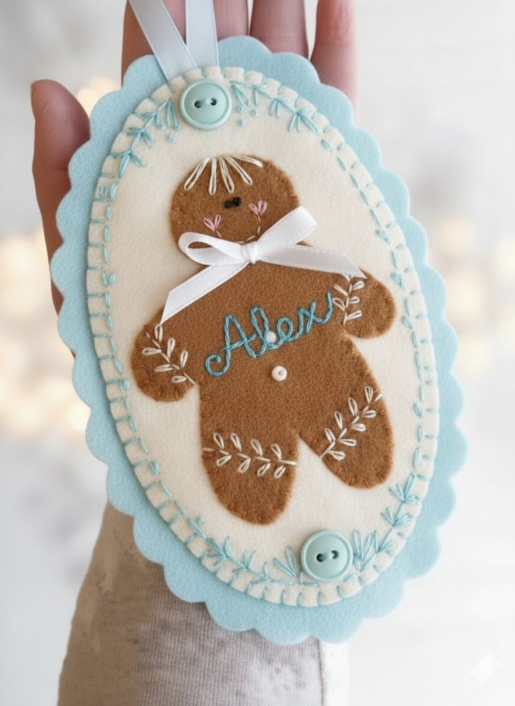 Personalized Baby Christmas Ornament, Newborn Ornament, Custom Name Keepsake, Handmade Ornament, Baby Shower Gift