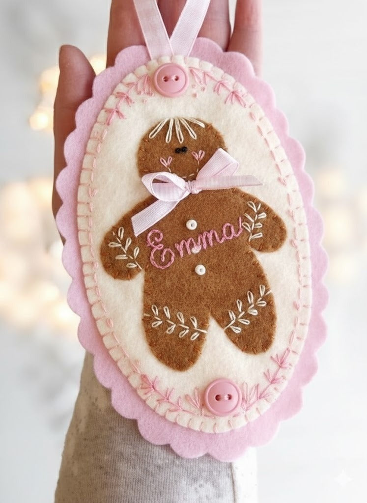 Personalized Baby Christmas Ornament, Newborn Ornament, Custom Name Keepsake, Handmade Ornament, Baby Shower Gift