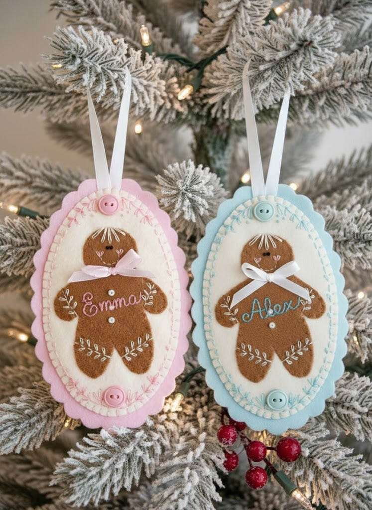 Personalized Baby Christmas Ornament, Newborn Ornament, Custom Name Keepsake, Handmade Ornament, Baby Shower Gift