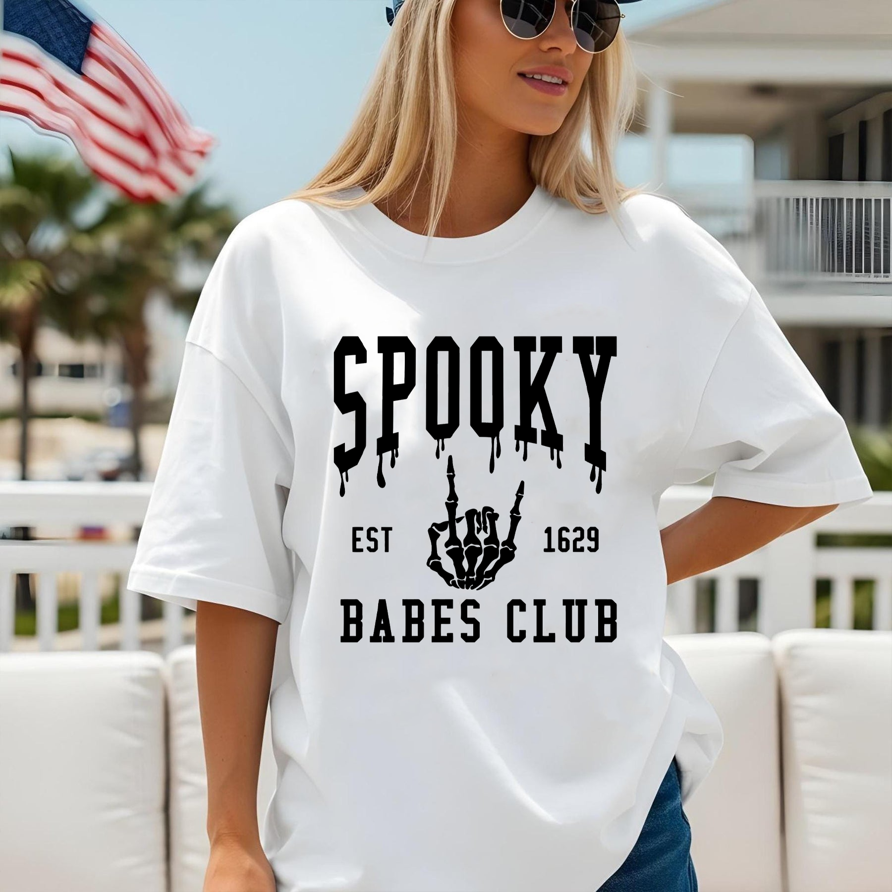 Skeleton Hand T-Shirt, Halloween Aesthetic Tee, Vintage Gothic Jake, Unisex Creepy Babes Club Graphic Tee