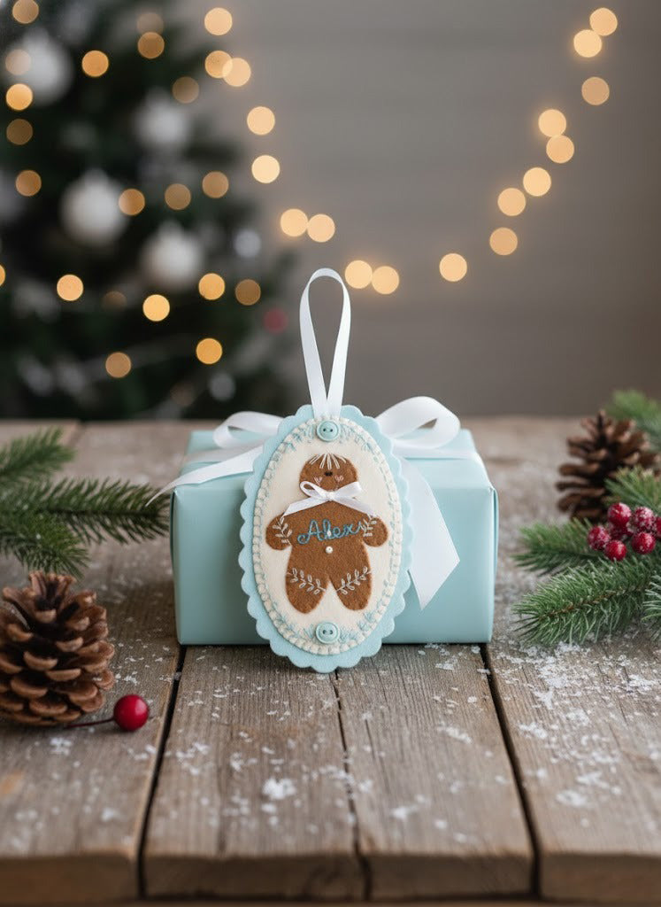 Personalized Baby Christmas Ornament, Newborn Ornament, Custom Name Keepsake, Handmade Ornament, Baby Shower Gift