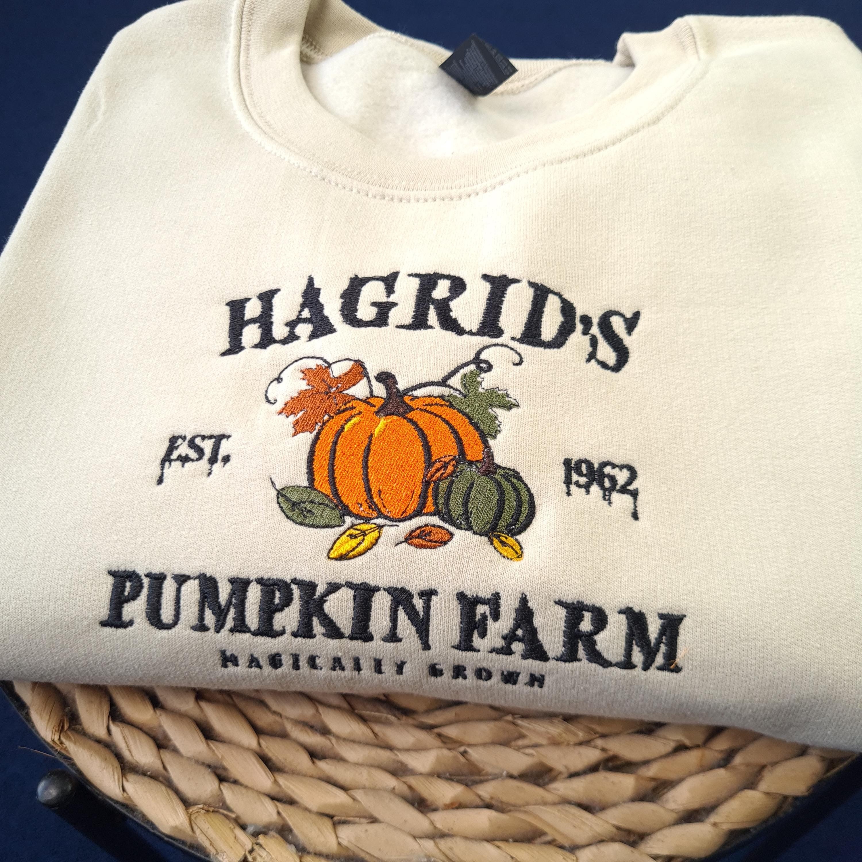 Pumpkin Farm Halloween Embroidered Sweatshirt, Embroidered Halloween Sweatshirt, Autumn Pumpkin Patch Hoodie, Halloween Gifts EBAC40