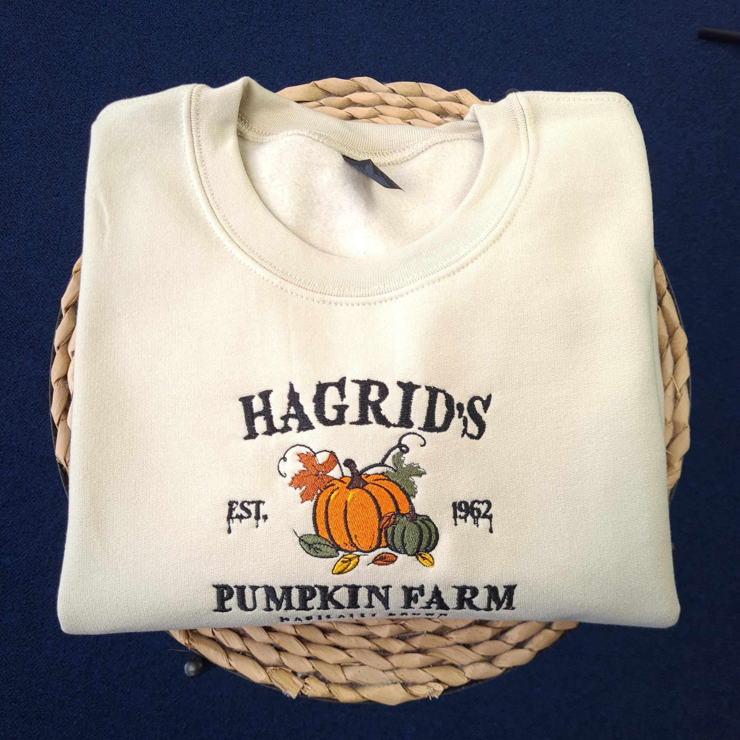 Pumpkin Farm Halloween Embroidered Sweatshirt, Embroidered Halloween Sweatshirt, Autumn Pumpkin Patch Hoodie, Halloween Gifts EBAC40