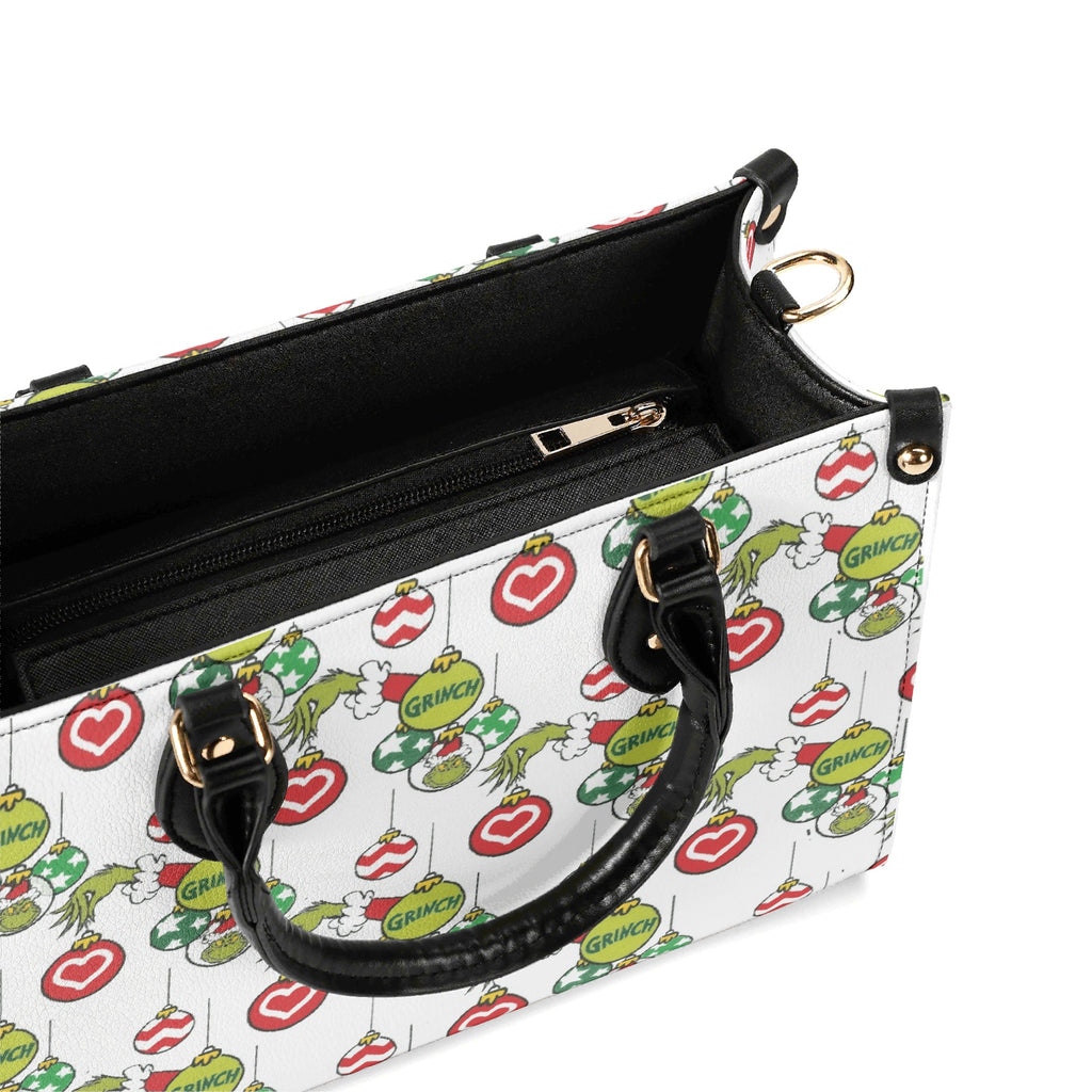 Christmas Ornament Pattern Handbag, Festive Holiday Purse, Winter Party Tote Bag, Cute Seasonal Shoulder Bag