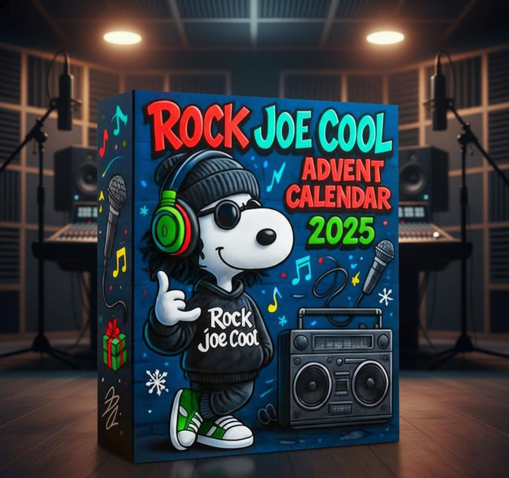 Snoopy Rock Joe Cool Advent Calendar 2025, 24 Music-Themed Mini Figures, Peanuts Christmas Gift for Kids & Fans