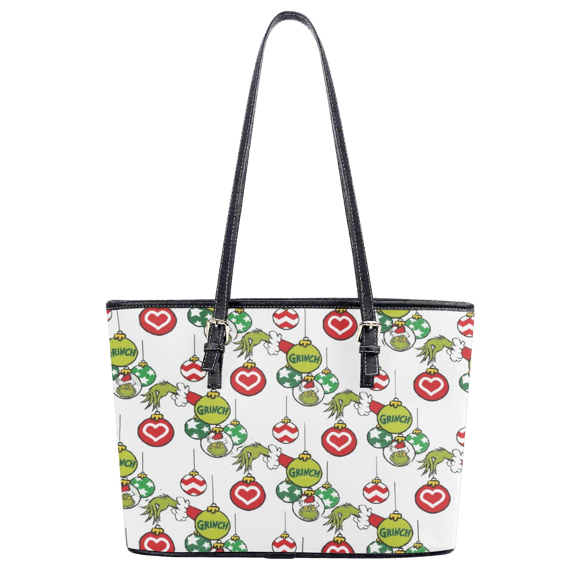 Christmas Ornament Pattern Handbag, Festive Holiday Purse, Winter Party Tote Bag, Cute Seasonal Shoulder Bag