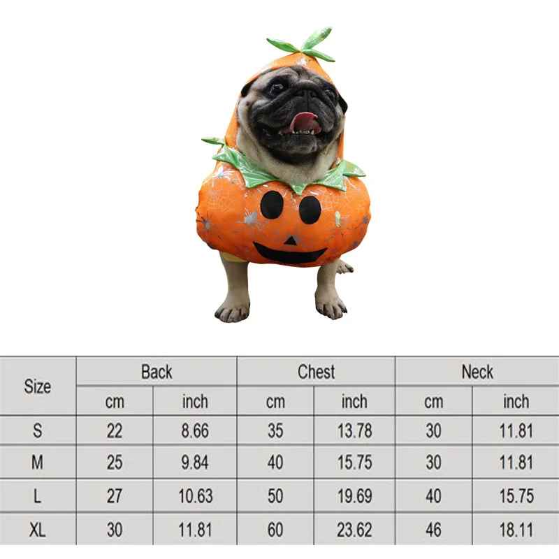 Halloween Costumes For Pets, Pumpkin Halloween Dog Costume, Funny Dog Costume, Halloween Dog Costume, Funny Costume, Party Costume for Pet Cat