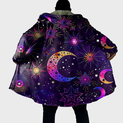 The Moon Galaxy Cloak, Star And Moon Colorful Cloak, Astrology Cape