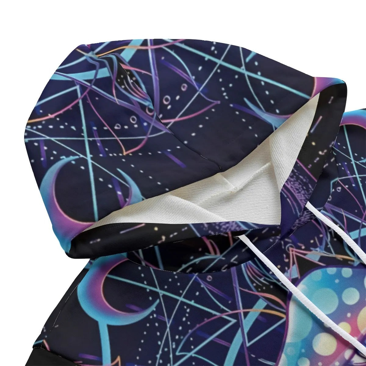 Mystic Mushroom Awakening Pullover Hoodie, Psychedelic Spiritual Sweatshirt, Cosmic Mushroom Hooded Top, Visionary Art Festival Wear, Boho Mystic Style