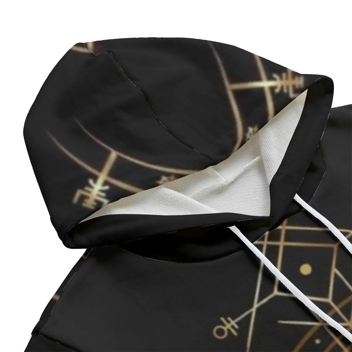 Viking Vegvisir Mysticism Pullover Hoodie, Norse Compass Viking Sweatshirt, Nordic Rune Spiritual Wear, Viking Sacred Geometry Hoodie