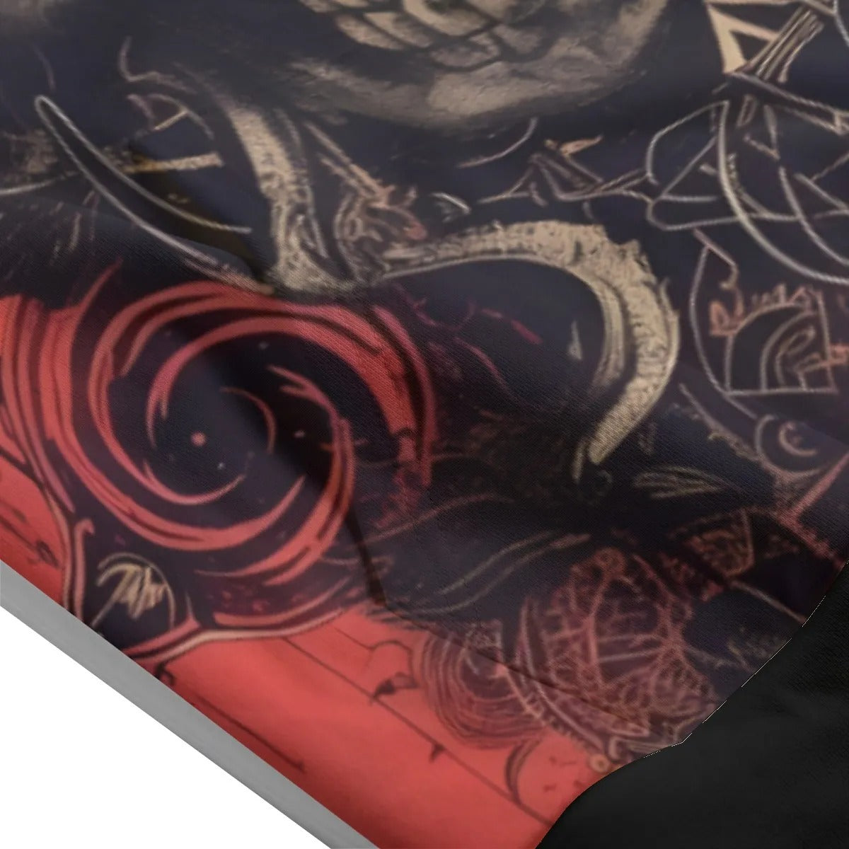 Halloween Costume Ideas, Infernal Mandala Skull Pullover Hoodie, Dark Gothic Mandala Sweatshirt, Halloween Horror Nights Wear