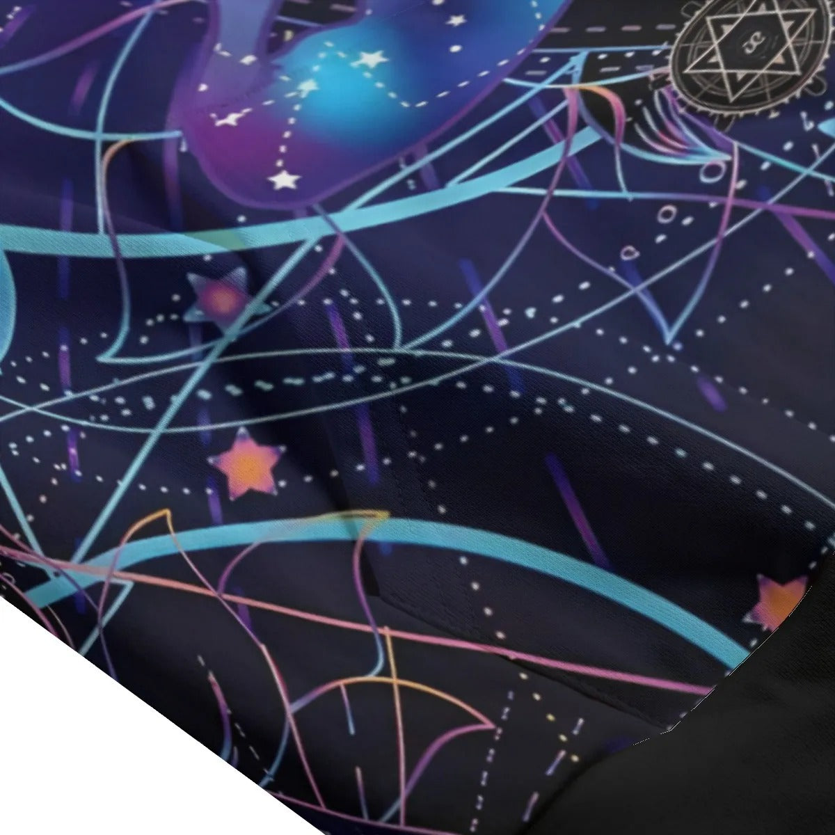 Mystic Mushroom Awakening Pullover Hoodie, Psychedelic Spiritual Sweatshirt, Cosmic Mushroom Hooded Top, Visionary Art Festival Wear, Boho Mystic Style