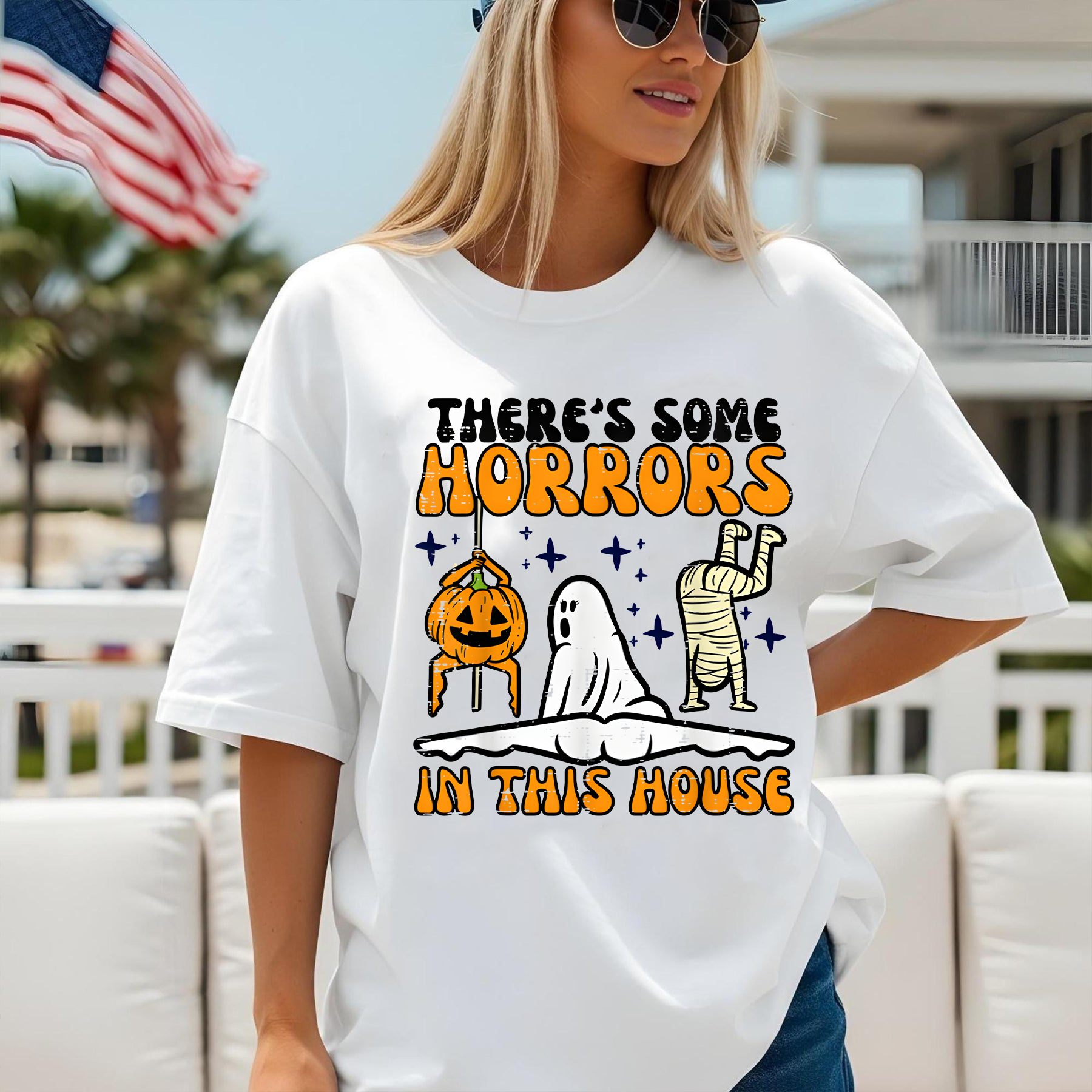 Funny Halloween T-Shirt, Spooky Season Shirt, Ghost Pumpkin Mummy Graphic Tee, Halloween Shirt