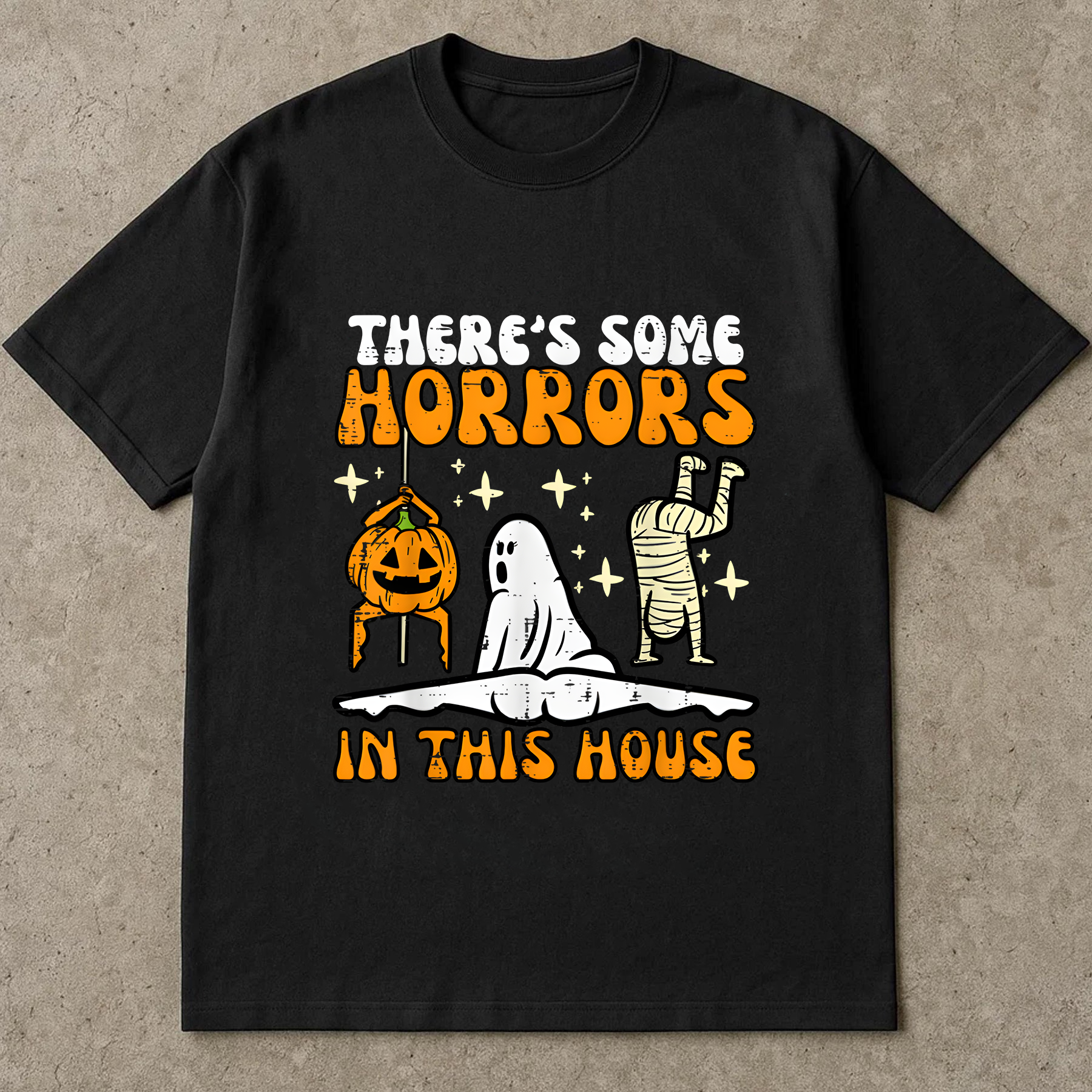 Funny Halloween T-Shirt, Spooky Season Shirt, Ghost Pumpkin Mummy Graphic Tee, Halloween Shirt