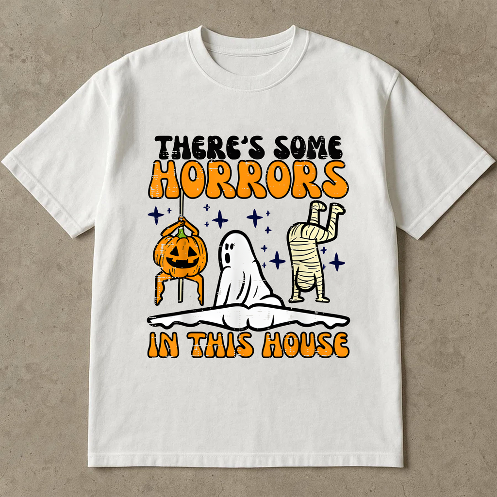 Funny Halloween T-Shirt, Spooky Season Shirt, Ghost Pumpkin Mummy Graphic Tee, Halloween Shirt