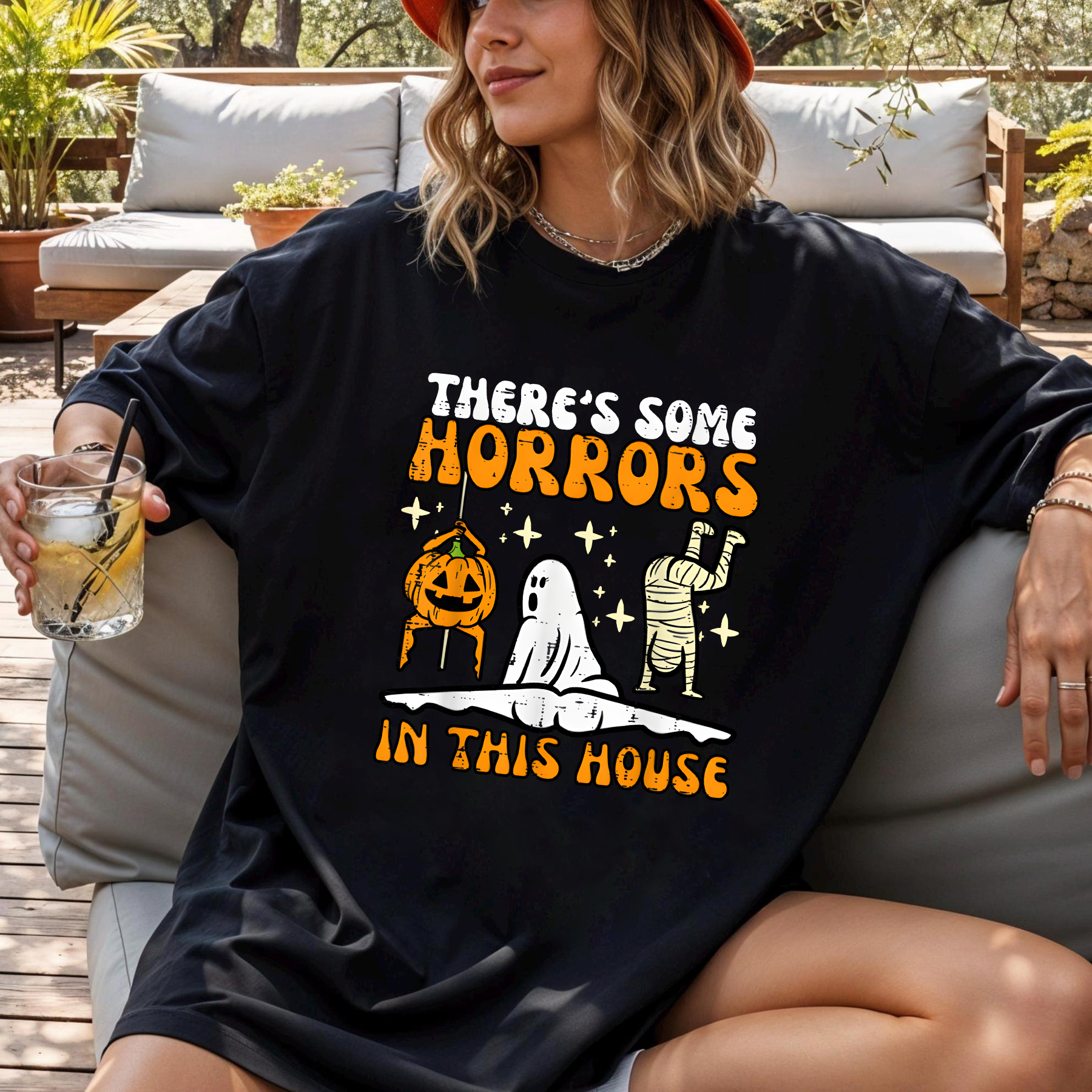 Funny Halloween T-Shirt, Spooky Season Shirt, Ghost Pumpkin Mummy Graphic Tee, Halloween Shirt