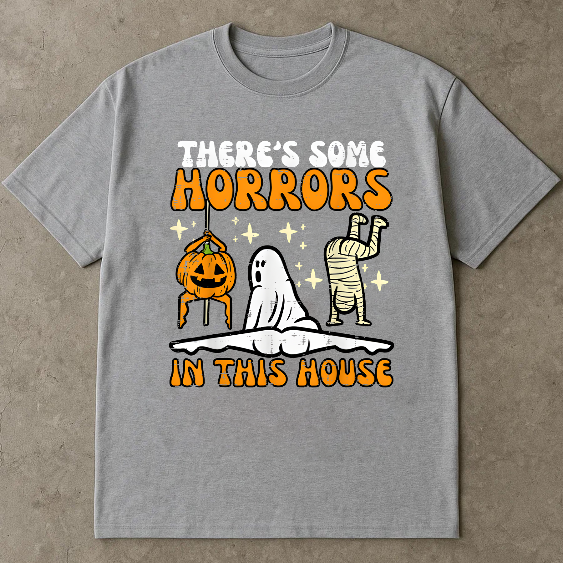 Funny Halloween T-Shirt, Spooky Season Shirt, Ghost Pumpkin Mummy Graphic Tee, Halloween Shirt