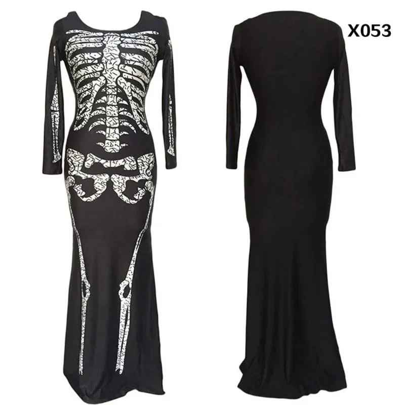 Halloween Costumes, New Skeleton Costume Women Lady Cosplay Jumpsuits, Halloween Costumes For Women