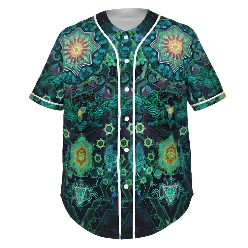 Yantric Geometry Baseball Shirt, Sacred Geometry Graphic Tee, Spiritual Festival Wear, Psychedelic Sportswear, Chakra Shirt