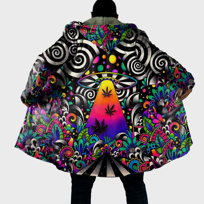 Psychedelic Mushroom Cloak, Cloak With Hood, Magic Mushroom Cloak