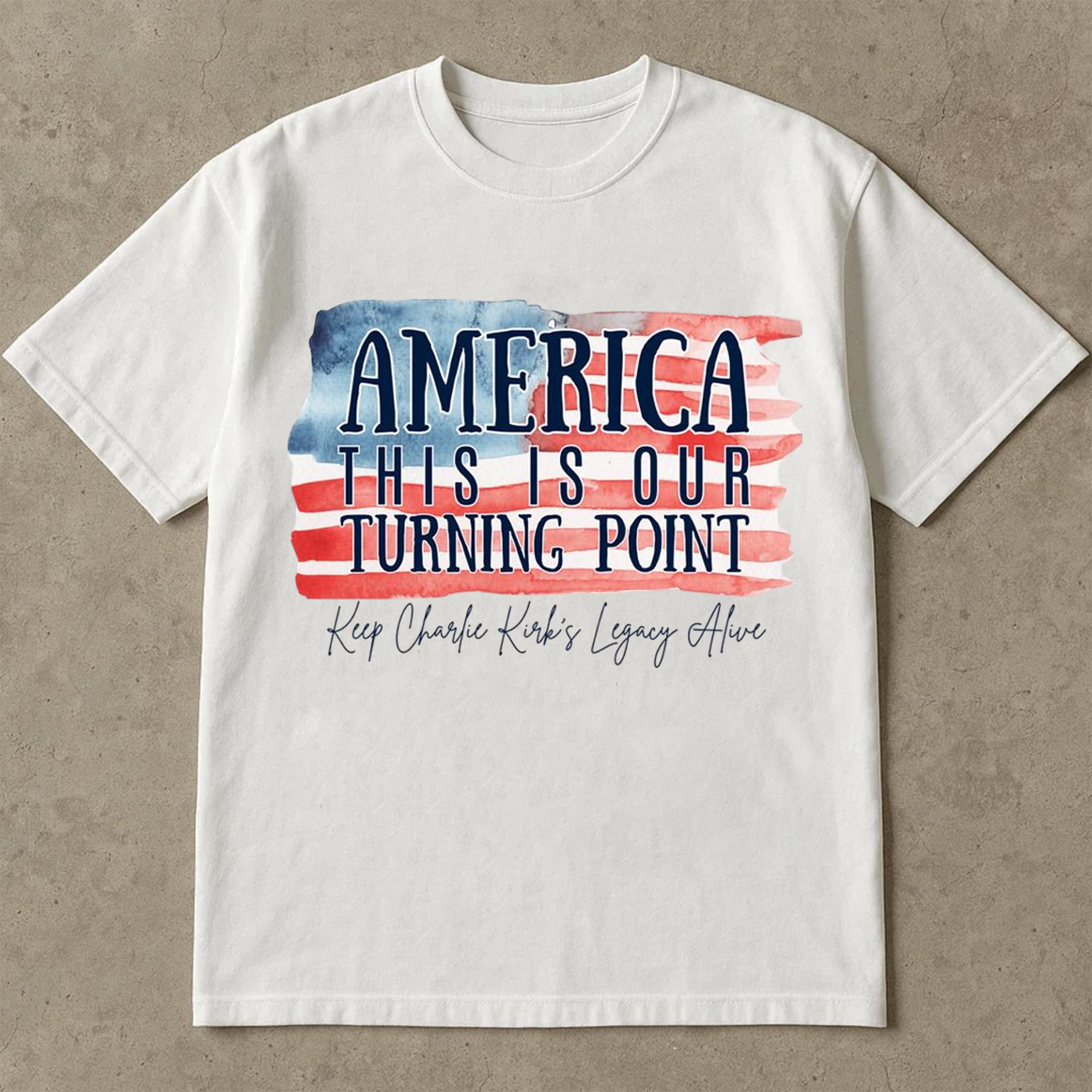 America This Is Our Turning Point Shirt, Charlie Kirk Legacy TShirt, USA Patriot Political Freedom Conservative Top