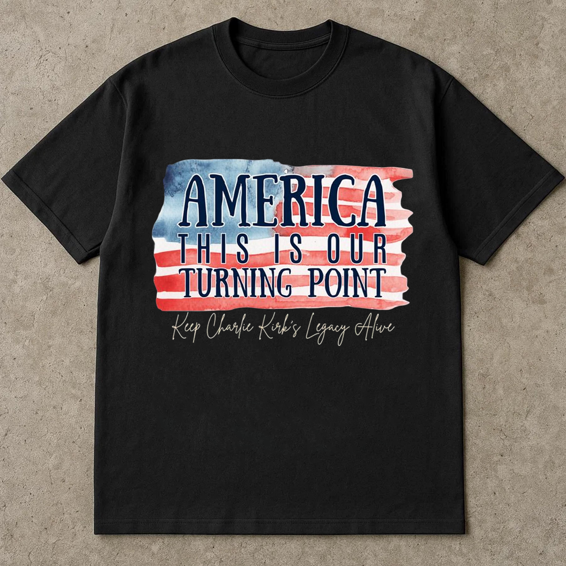 America This Is Our Turning Point Shirt, Charlie Kirk Legacy TShirt, USA Patriot Political Freedom Conservative Top
