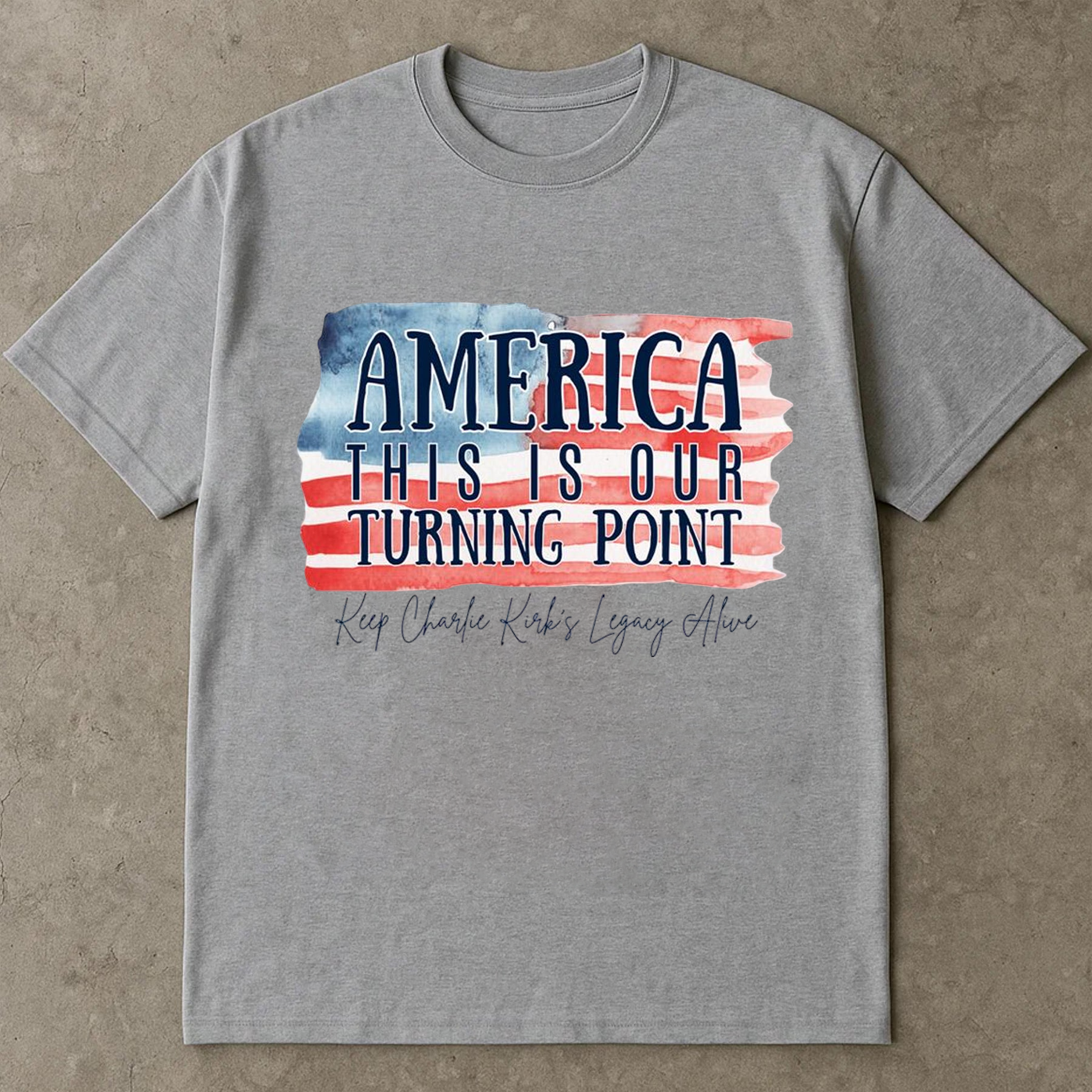 America This Is Our Turning Point Shirt, Charlie Kirk Legacy TShirt, USA Patriot Political Freedom Conservative Top