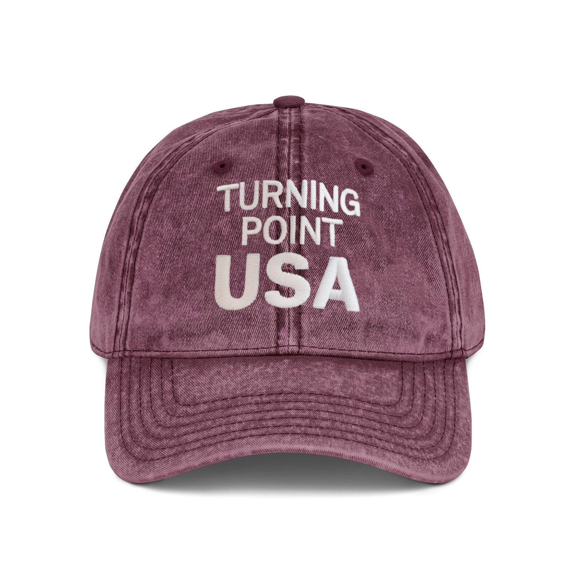Embroidered Turning Point USA Washed Cap, Charlie Kirk Washed Cap, Republican, Politics, Rest in Peace, Embroidered Hat, Patriotic Hat, trucker hat, Freedom Cap