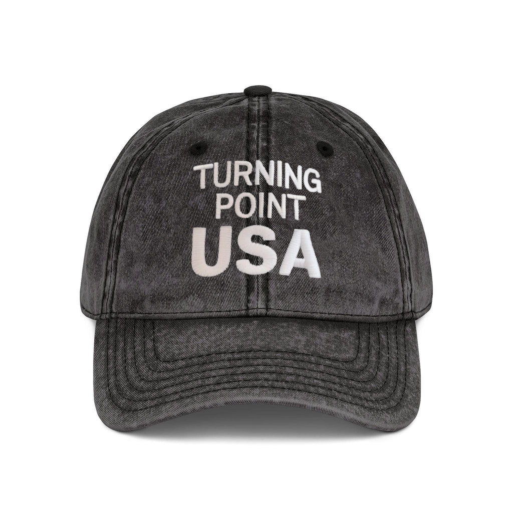 Embroidered Turning Point USA Washed Cap, Charlie Kirk Washed Cap, Republican, Politics, Rest in Peace, Embroidered Hat, Patriotic Hat, trucker hat, Freedom Cap