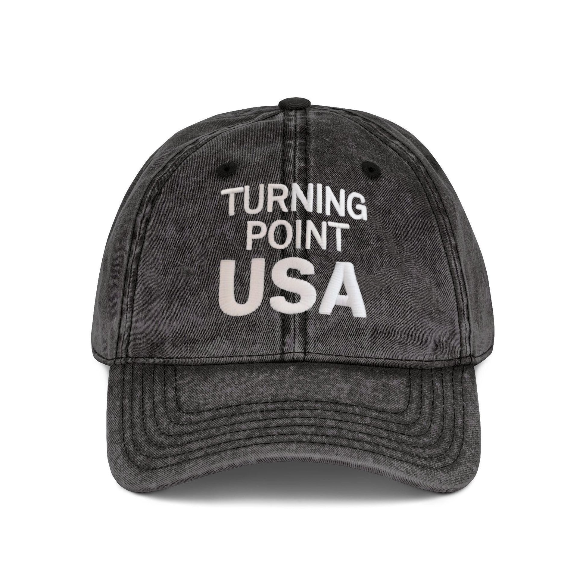 Embroidered Turning Point USA Washed Cap, Charlie Kirk Washed Cap, Republican, Politics, Rest in Peace, Embroidered Hat, Patriotic Hat, trucker hat, Freedom Cap
