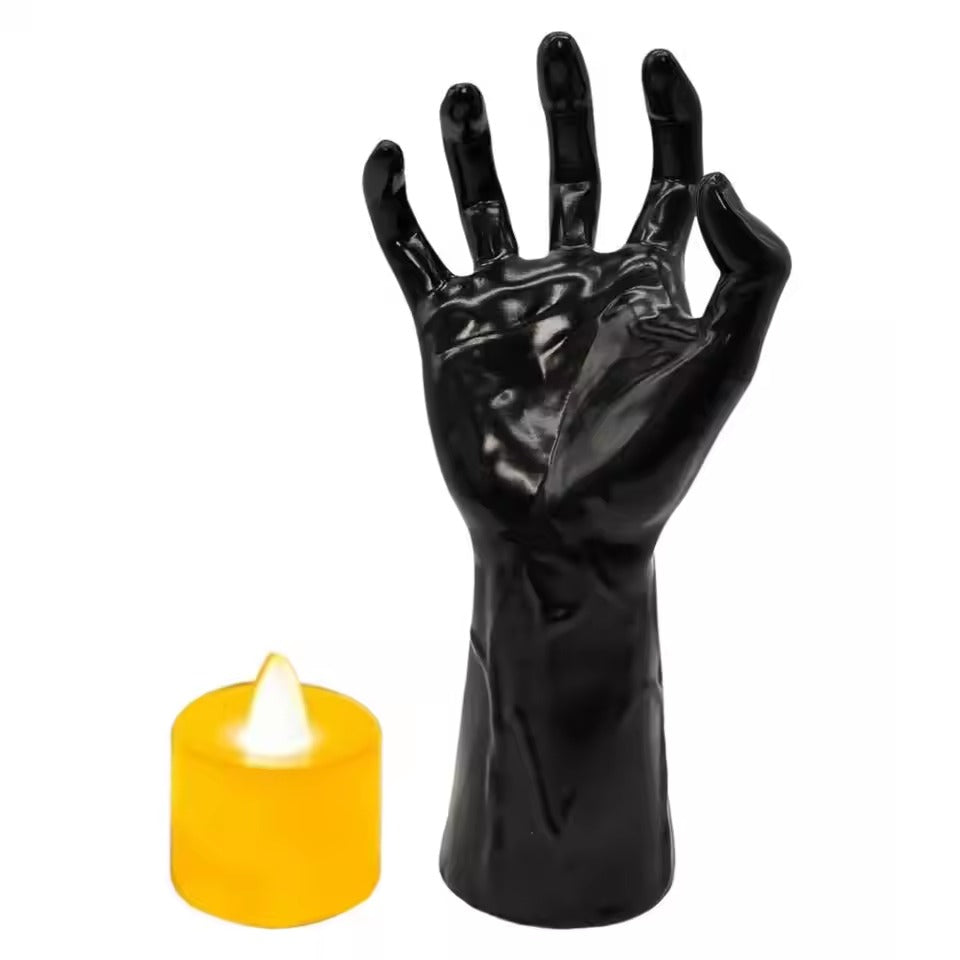 Halloween Scary Hand Candle Holder, Creepy Wall Decor & Towel Hanger, Halloween Decorations, Haunted House Decor, Spooky Halloween Decor
