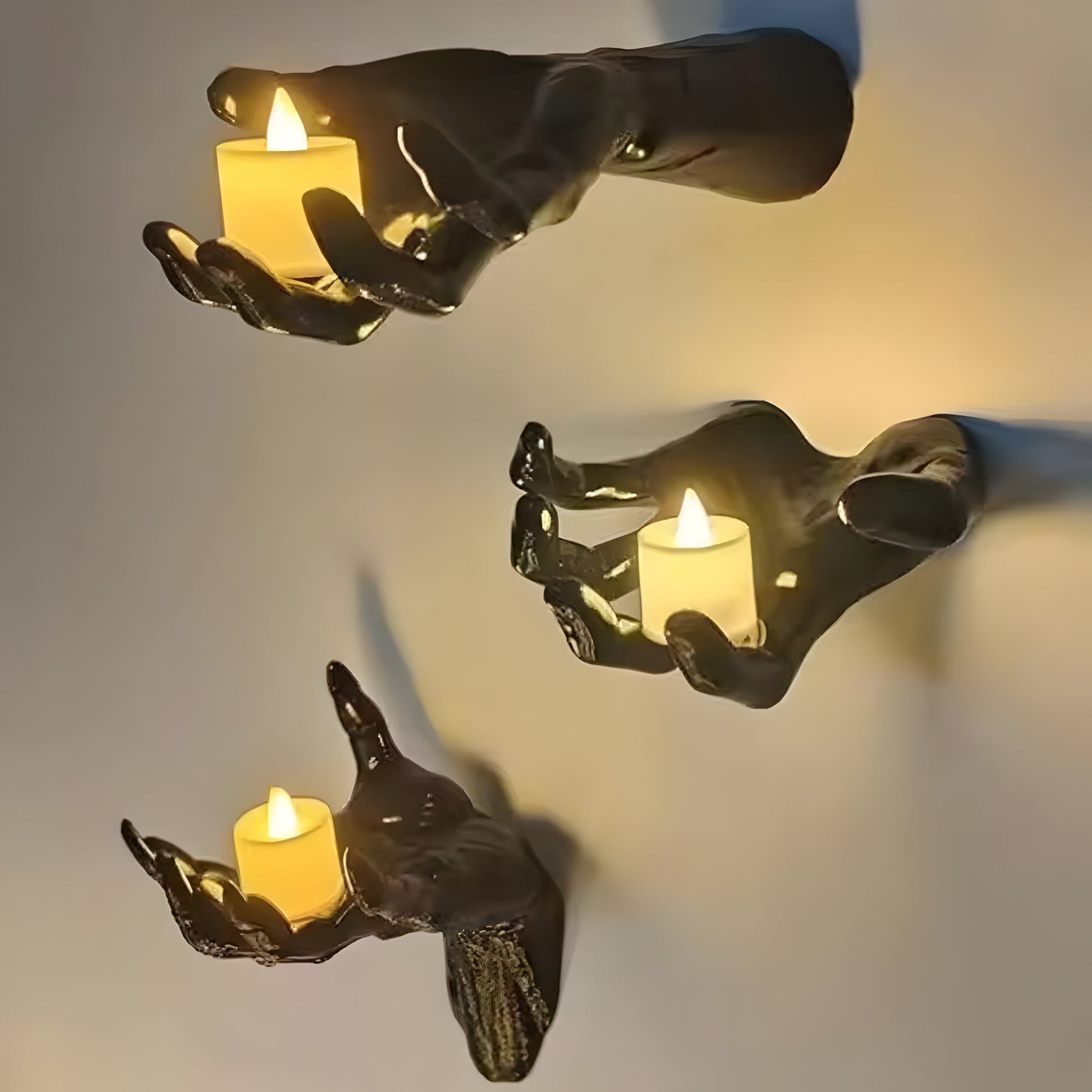 Halloween Scary Hand Candle Holder, Creepy Wall Decor & Towel Hanger, Halloween Decorations, Haunted House Decor, Spooky Halloween Decor