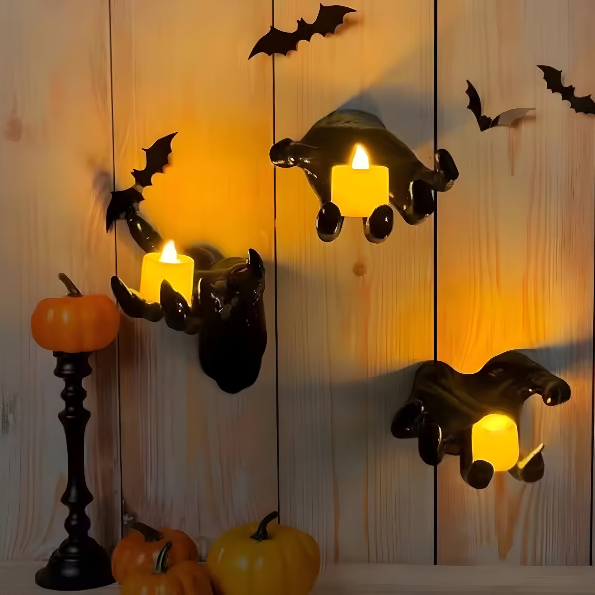 Halloween Scary Hand Candle Holder, Creepy Wall Decor & Towel Hanger, Halloween Decorations, Haunted House Decor, Spooky Halloween Decor