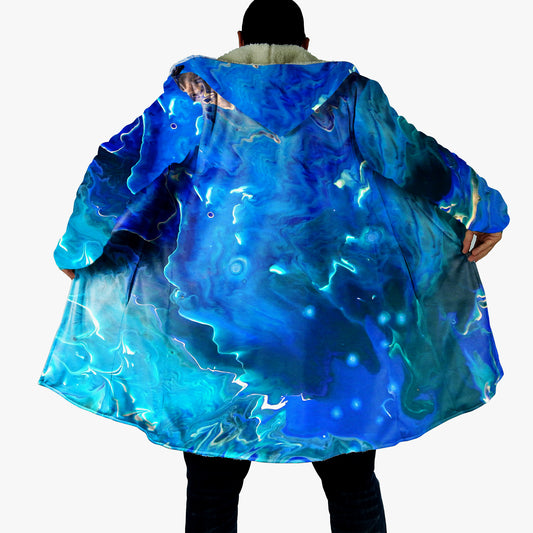 Blue Colorful Cloak, Cloak With Hood, Colorful Cloak, Astrology Cape