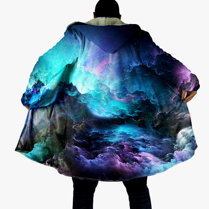 Galaxy Colorful Cloak, Cloak With Hood, Colorful Cloak, Astrology Cape