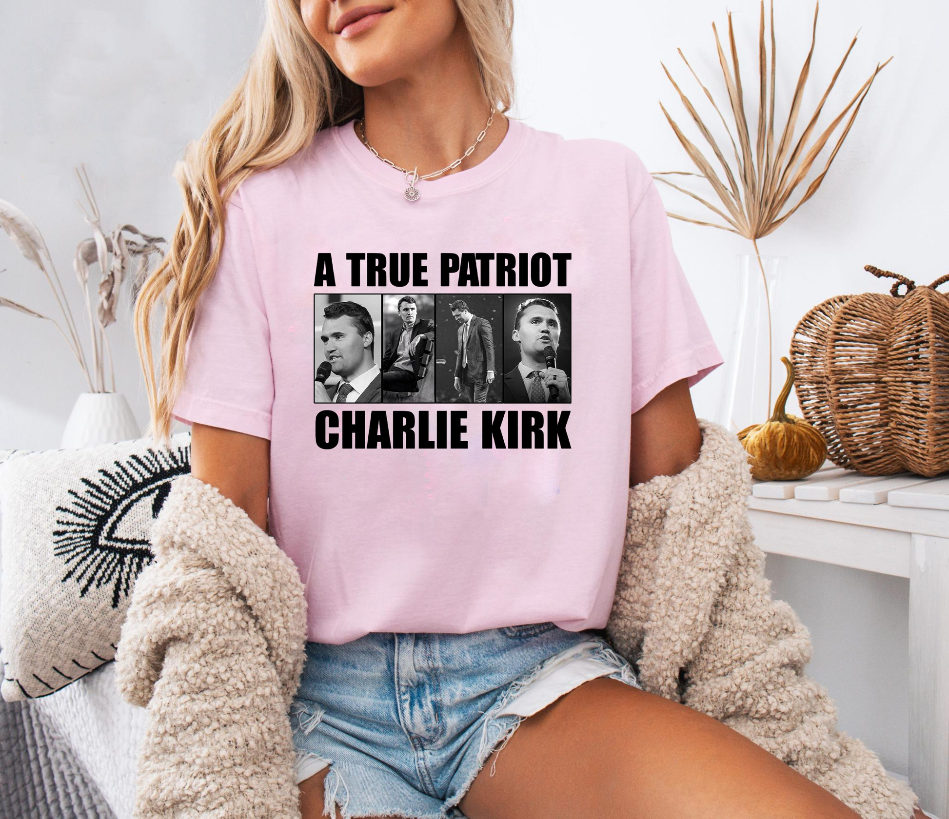 A True Patriot Charlie Kirk Shirt, Political Conservative Quote Tee, USA Freedom Patriot TShirt, America Liberty Top