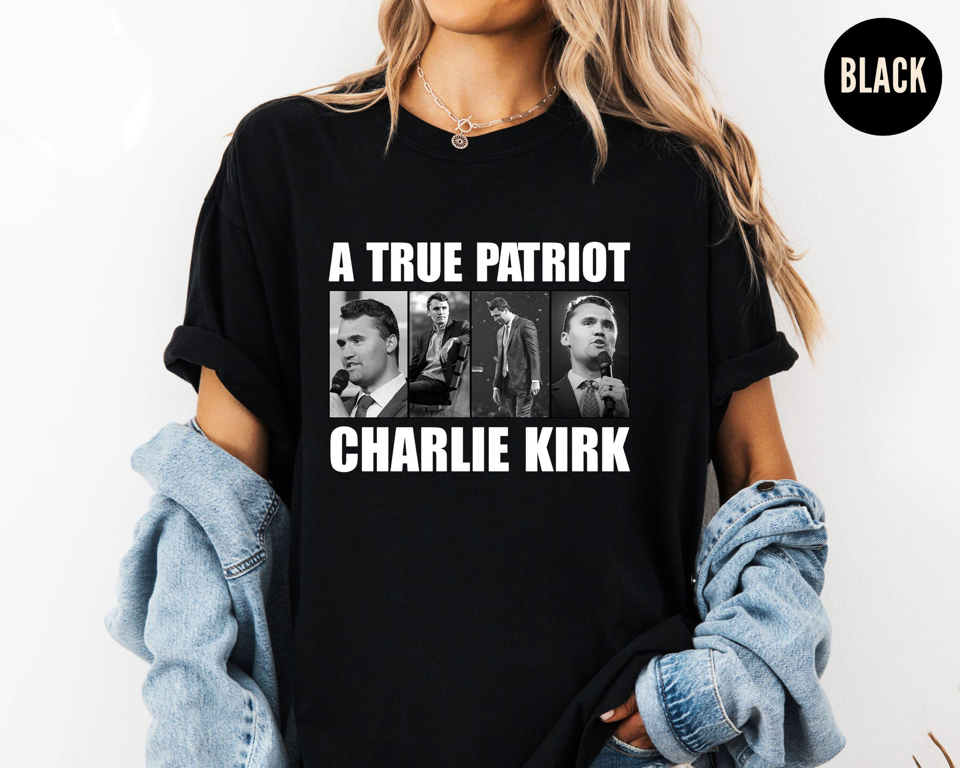 A True Patriot Charlie Kirk Shirt, Political Conservative Quote Tee, USA Freedom Patriot TShirt, America Liberty Top