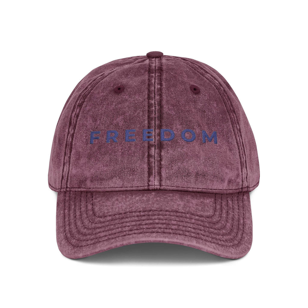 Embroidered Freedom Washed Cap, Charlie Kirk Washed Cap, A true Patriot, Politics, Rest in Peace, Embroidered Hat, Patriotic Hat, trucker hat, Freedom Cap