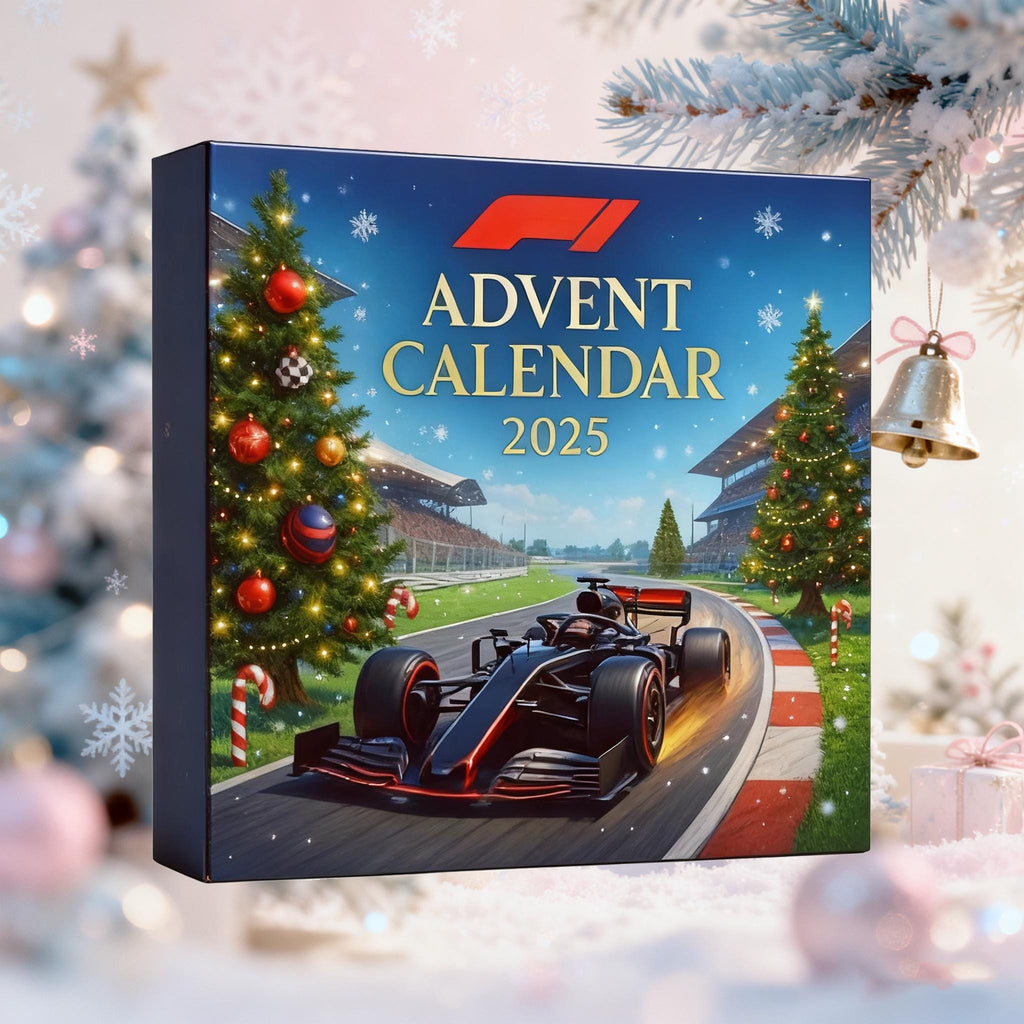 Racing Car Advent Calendar 2025, 24 Day Mini Diecast Style Vehicles, Motorsport Fan Holiday Gift Collectible Box