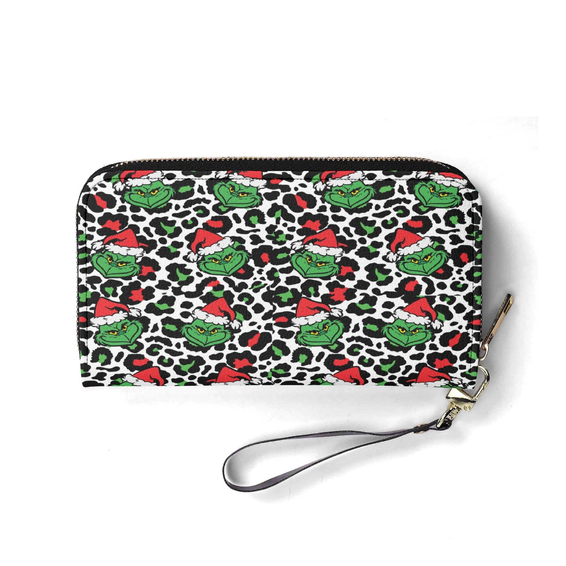 Leopard Print Christmas Handbag, Festive Holiday Purse, Winter Pattern Tote Bag, Trendy Xmas Shoulder Bag