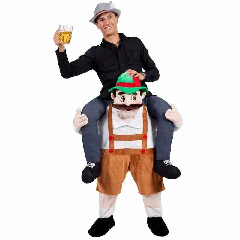 Halloween Costumes, Unisex Funny Animal Halloween Costume, Butt Pants Cosplay Jumpsuit for Adults, Oktoberfest Party Outfit for Men & Women