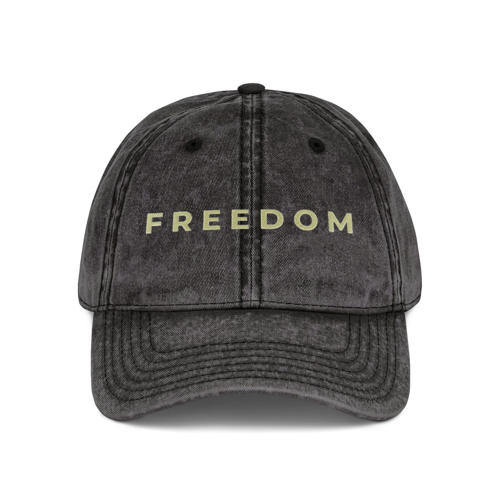 Embroidered Freedom Washed Cap, Charlie Kirk Washed Cap, A true Patriot, Politics, Rest in Peace, Embroidered Hat, Patriotic Hat, trucker hat, Freedom Cap