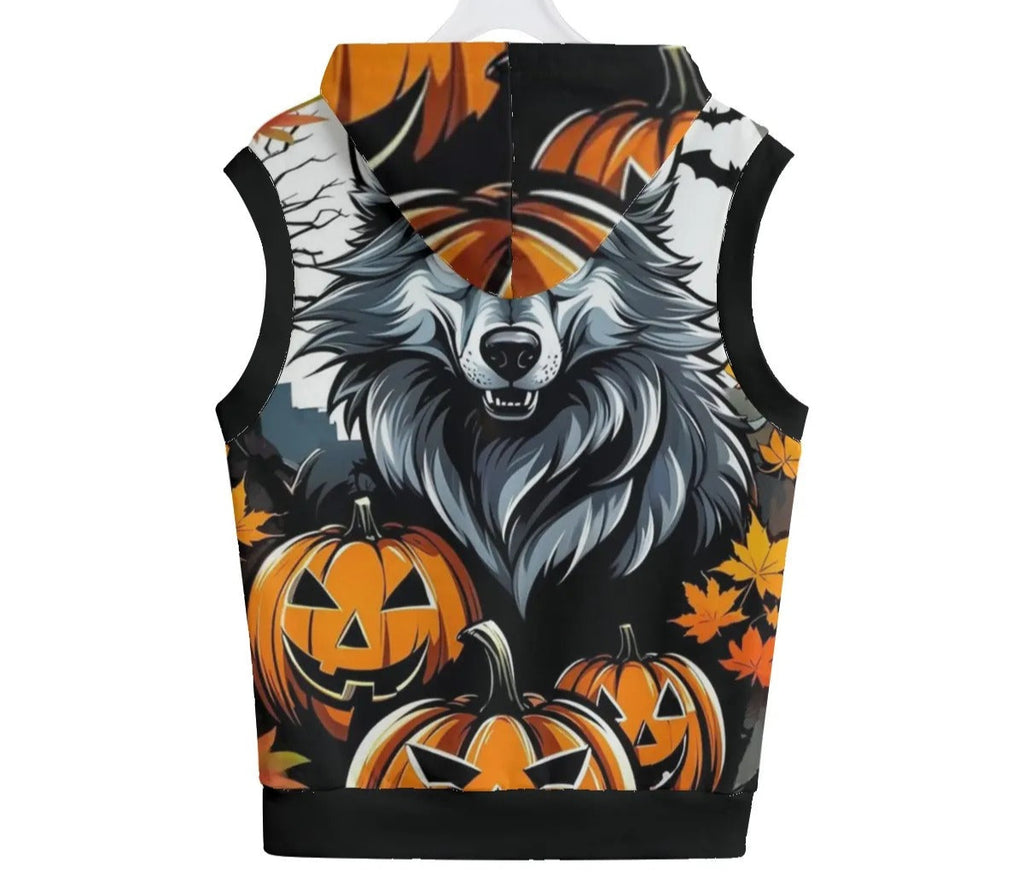 Howling Halloween Cosumes Night Wolf Pullover Hoodie, Spooky Pumpkin Bat Sweatshirt, Couples Halloween Costumes, Autumn Wolf Apparel