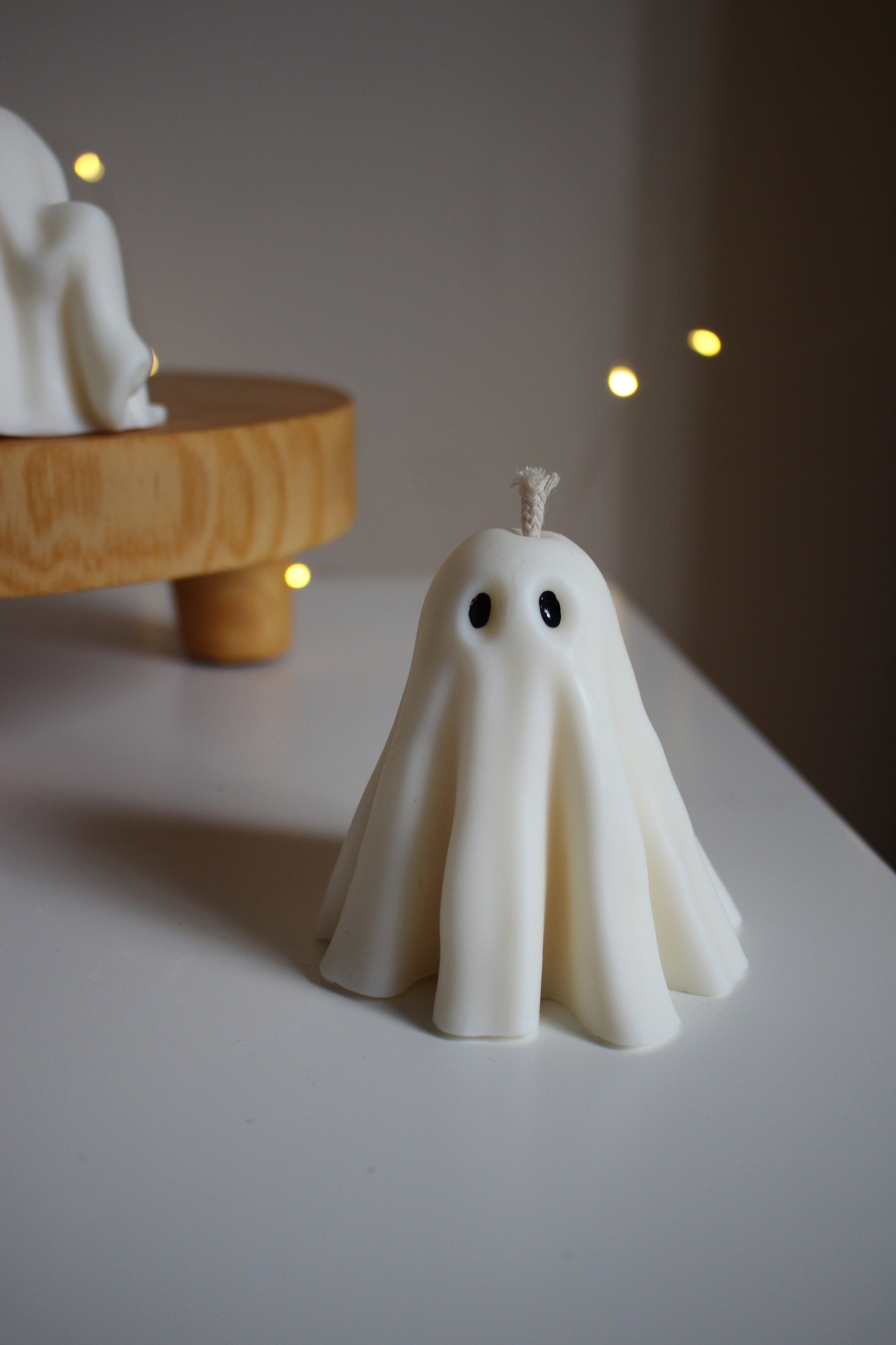 Halloween Home Decor, Handmade Ghost Candles, Halloween Candle Gift Set, Spooky Fall Home Decor, Halloween Decorations