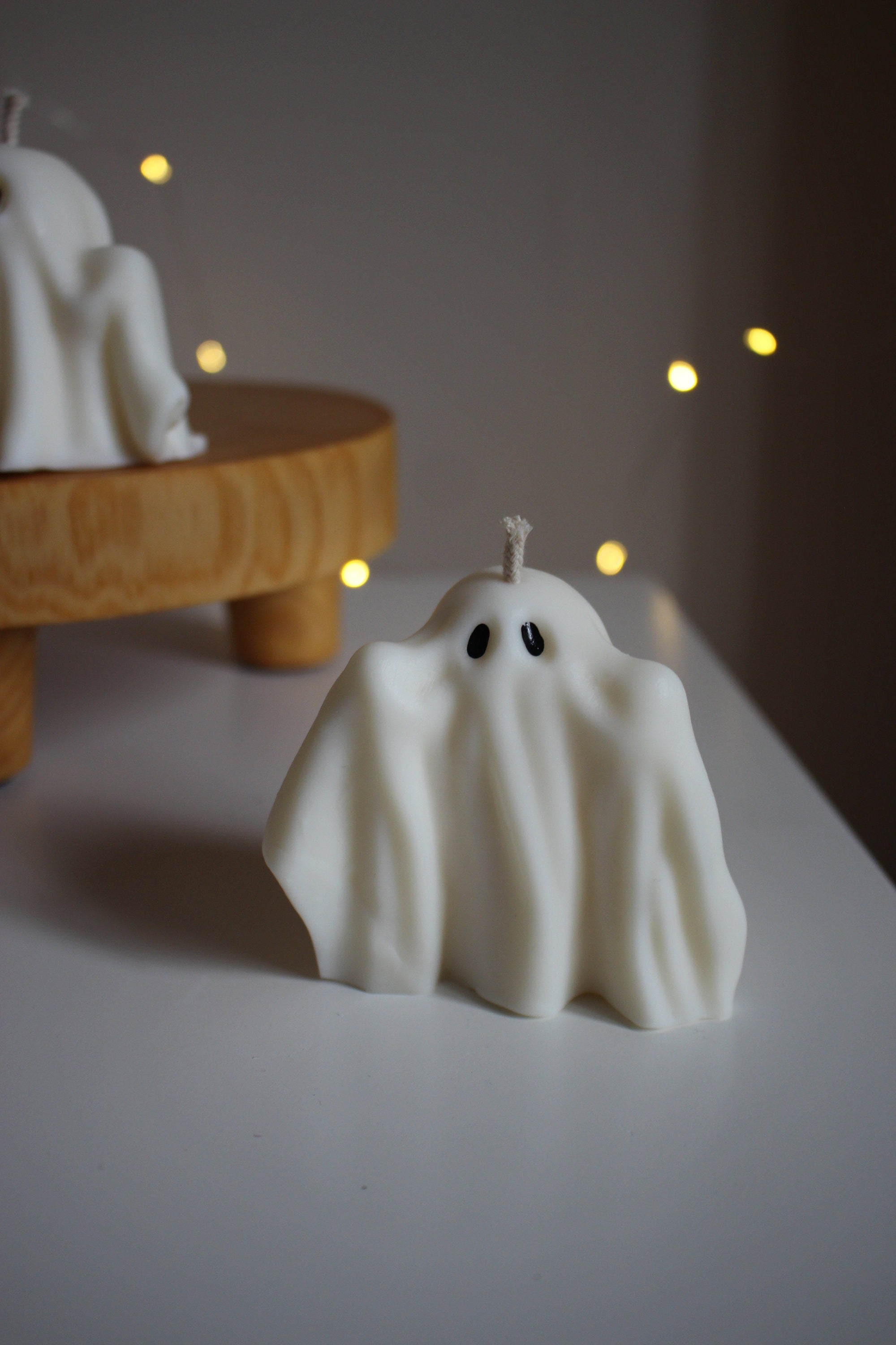 Halloween Home Decor, Handmade Ghost Candles, Halloween Candle Gift Set, Spooky Fall Home Decor, Halloween Decorations